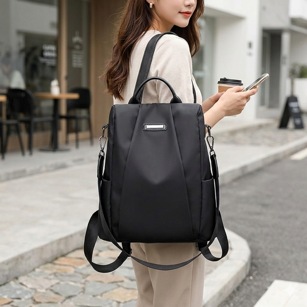 Anti-Theft Backpack – Secure Travel Bag Nylon & Oxford Cloth