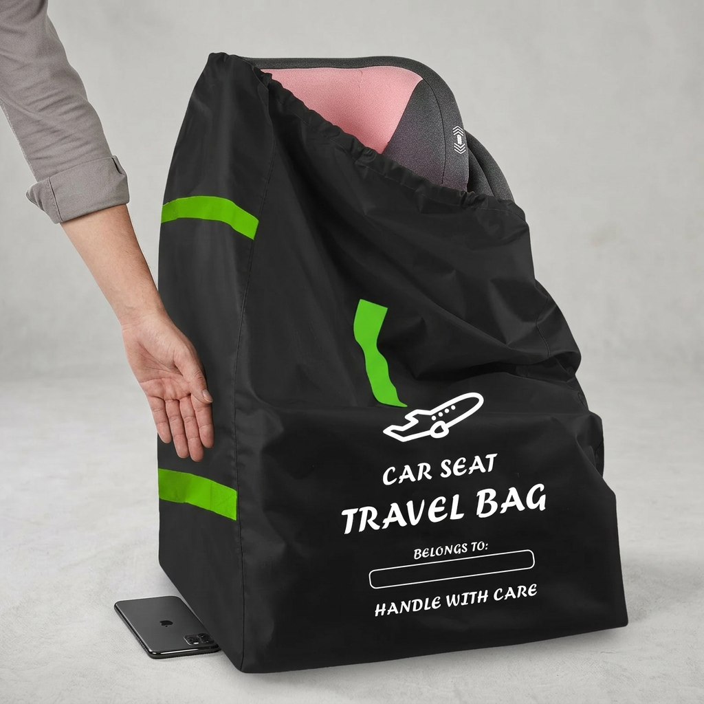 Car Seat Travel Bag for Easy Transport – Waterproof Foldable Backpack