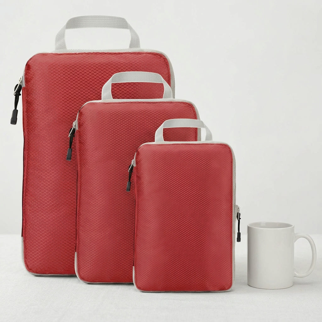 Compression Packing Cubes – Space-Saving Travel Organizer Set