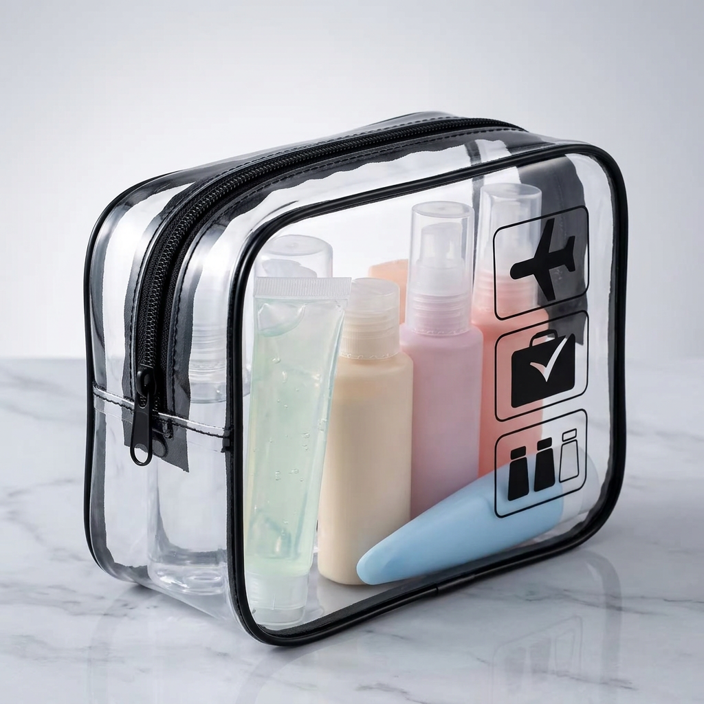 Clear Toiletry Travel Bag for Fast TSA Carry-On Packing