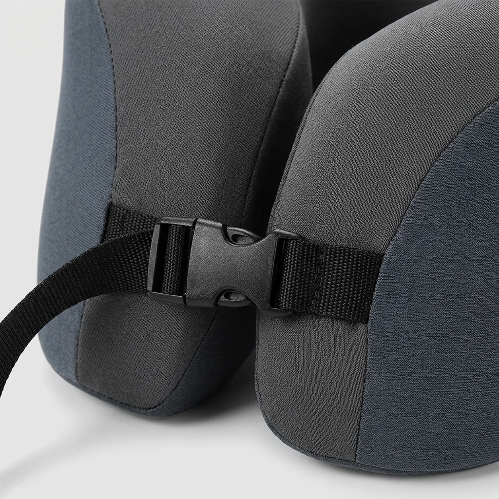 Travel Neck Pillow for Easy In-Transit Support in Memory Foam