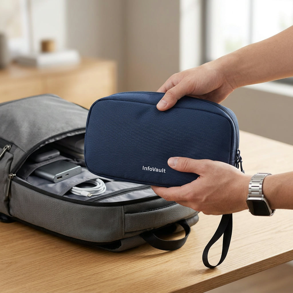 Digital Storage Bag for Travel – Large Capacity Oxford Organizer