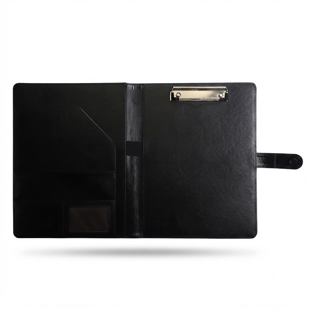 A4 Portfolio Organizer for Professional Travel & Textured PU Leather
