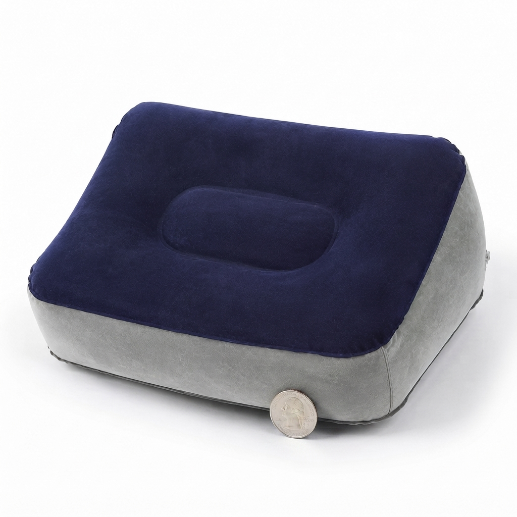 Inflatable Travel Footrests Pillow for Portable Comfort & Durable PVC Design