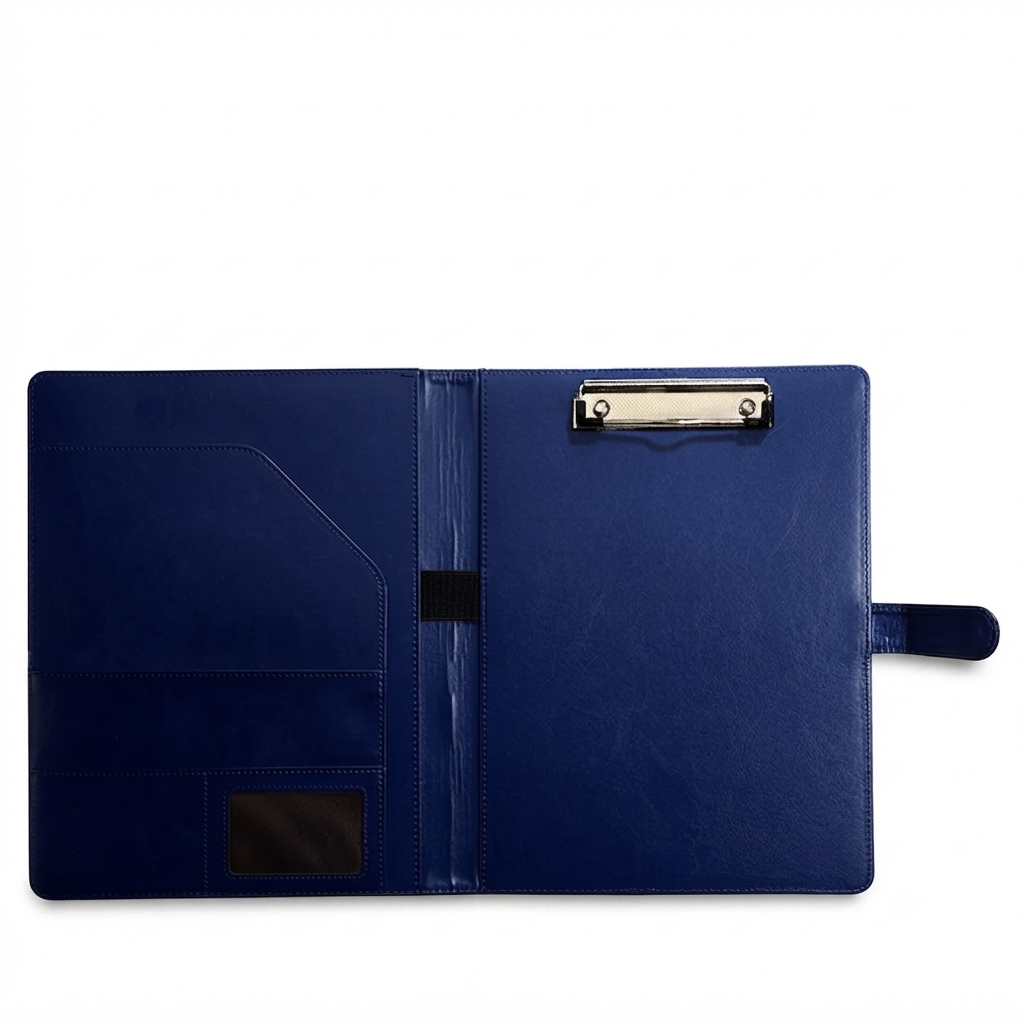 A4 Portfolio Organizer for Professional Travel & Textured PU Leather