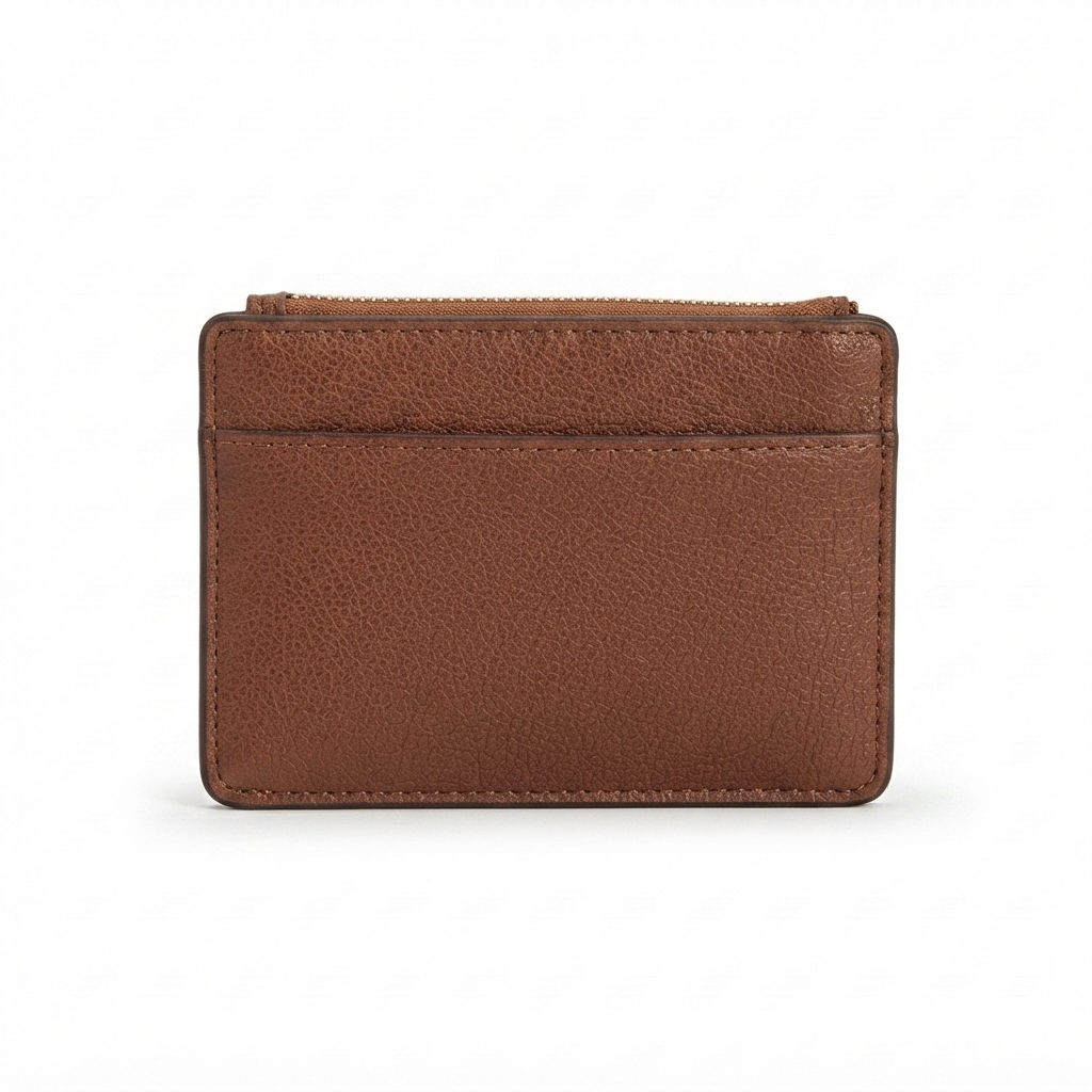 Slim Card Holder Wallet with Coin Pocket & PU Leather Design