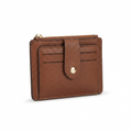 Slim Card Holder Wallet with Coin Pocket & PU Leather Design