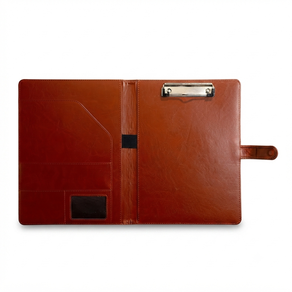 A4 Portfolio Organizer for Professional Travel & Textured PU Leather