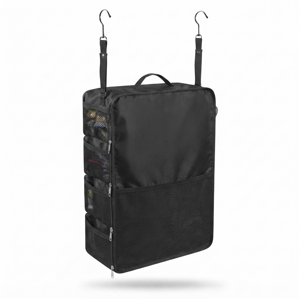 Hanging Packing Organizer for Easy Travel & Collapsible Storage Design