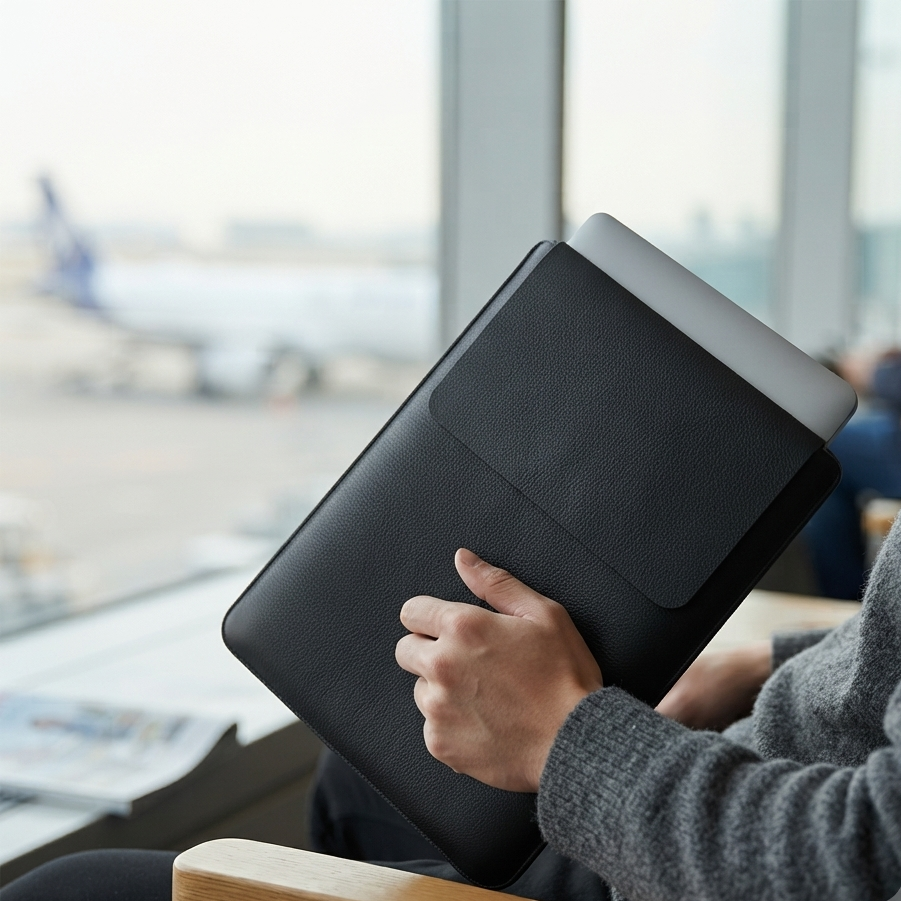 Laptop Sleeve Case for Travel Protection & Water-Resistant Fabric