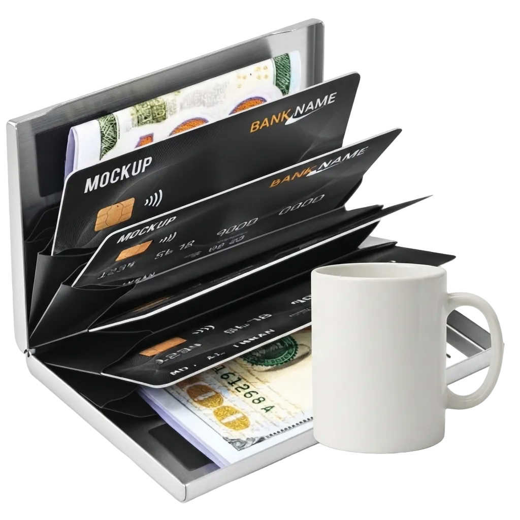 RFID Blocking Card Holder – Secure Storage with Slim Aluminum Design