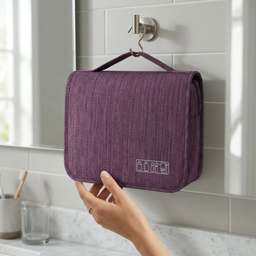 Hanging Toiletry Bag – Organized Travel Storage Oxford Fabric