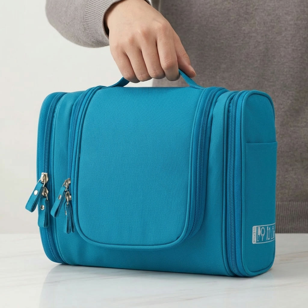 Hanging Toiletry Bag for Organized Travel – Waterproof Oxford Design