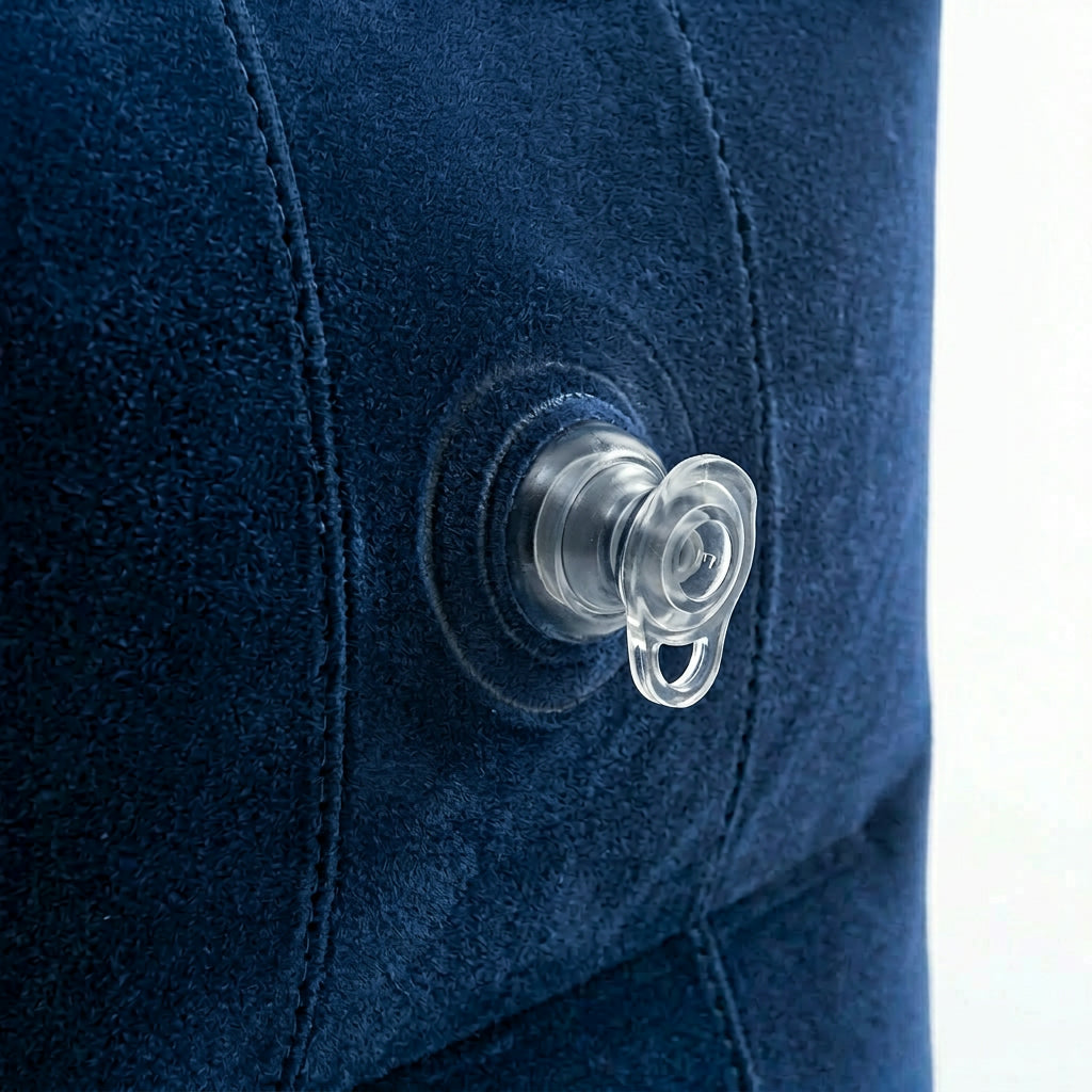 Inflatable Travel Footrest for Comfort – Adjustable Polyester Pillow