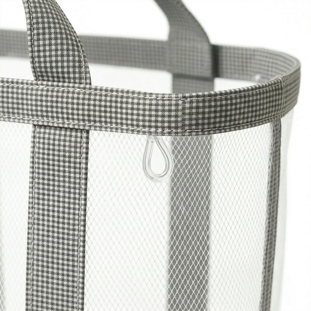 Laundry Basket – Portable Storage Large Capacity Nylon Mesh