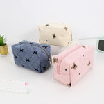 Load image into Gallery viewer, Kawaii Corduroy Makeup Bag Travel Toiletry Pouch Case
