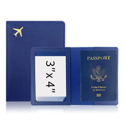 PU Leather Travel Passport Holder Case, Thickened & Protective