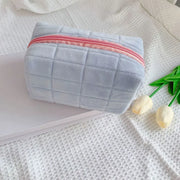 Portable Plush Makeup Bag – Travel Cosmetic & Toiletry Pouch