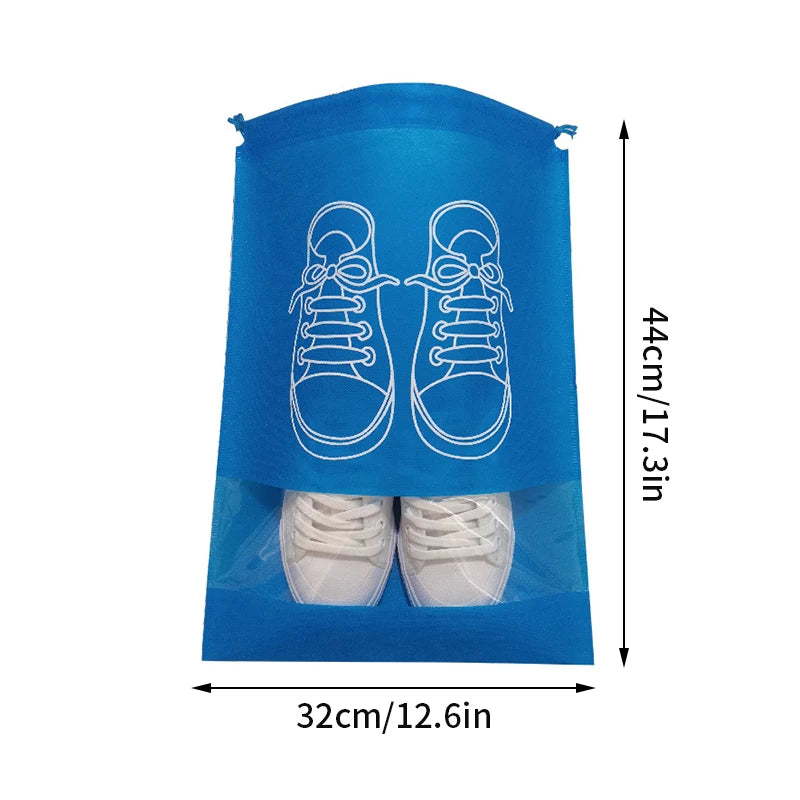 Portable Waterproof Shoe Storage Bags with Zipper Organizer