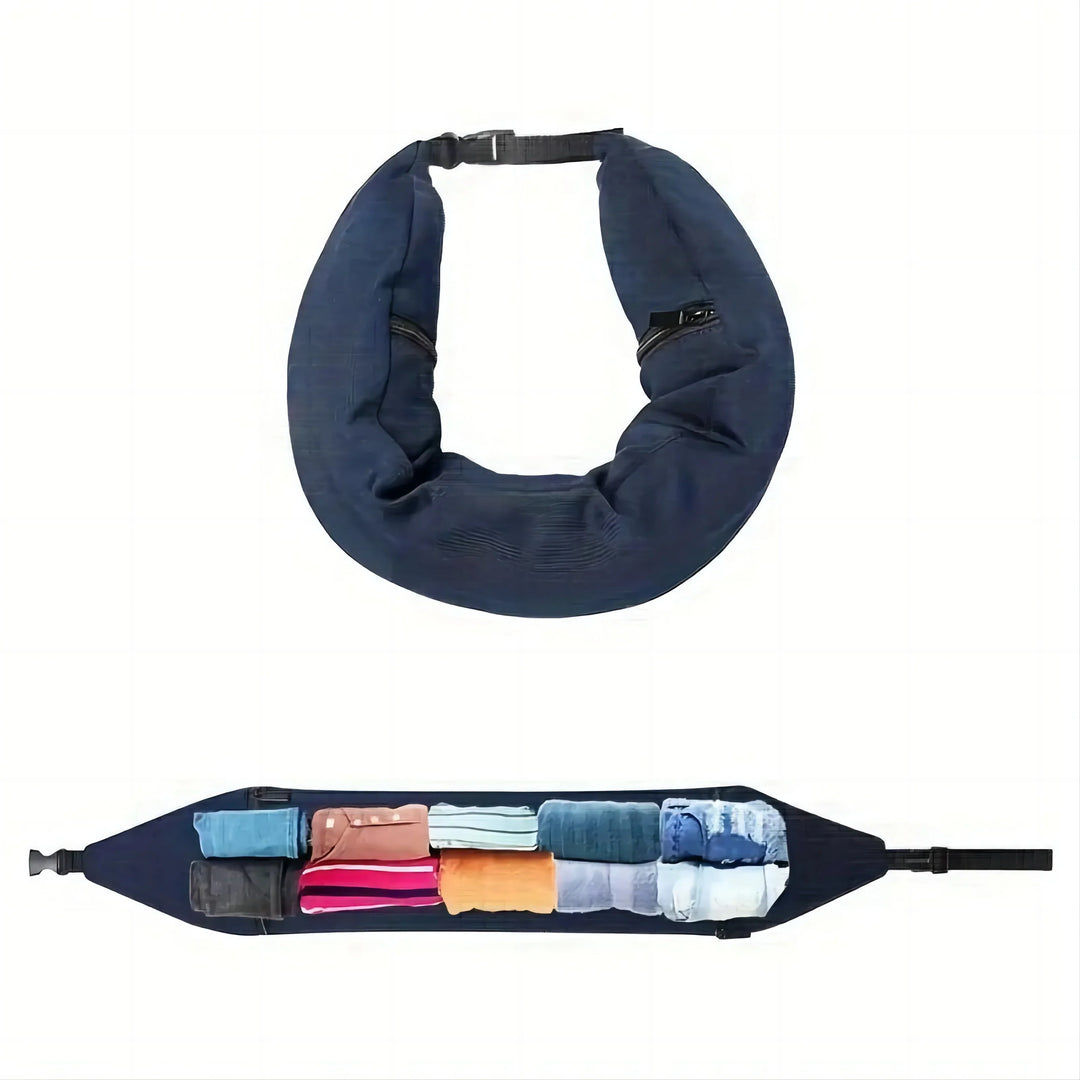 Multifunctional Neck Pillow & Crossbody Bag – Travel Essential