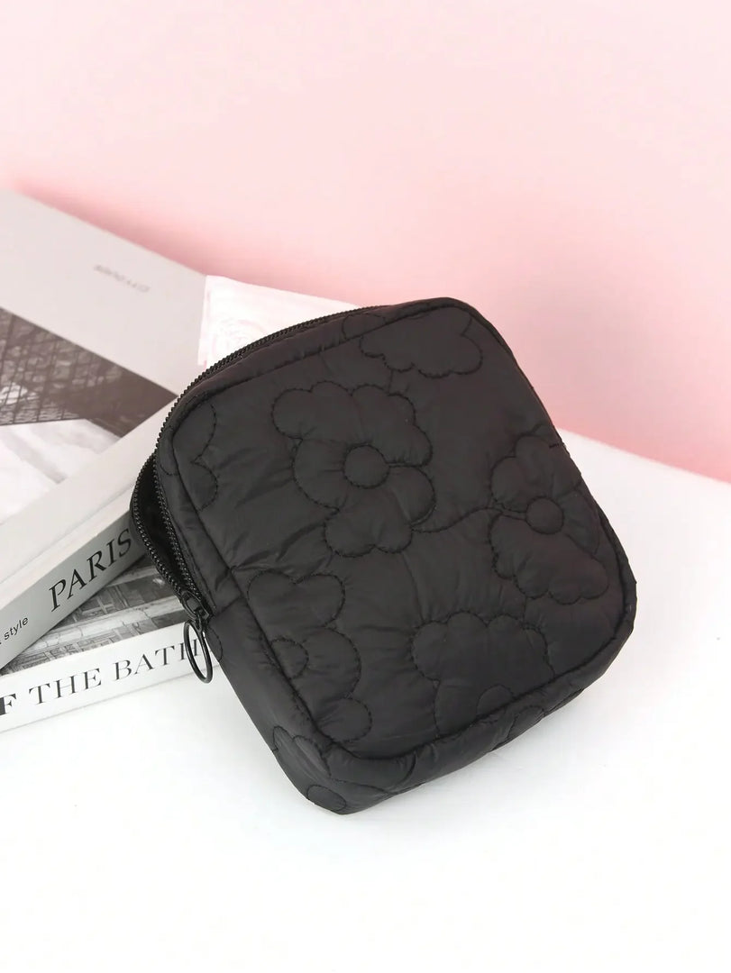 Embroidered Sanitary Napkin Pouch for Travel & Storage