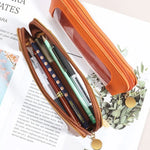 Load image into Gallery viewer, Portable PU Cosmetic Bag – Travel Toiletry &amp; Brush Case
