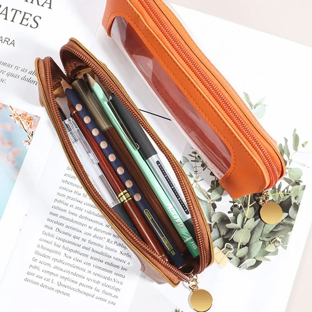 Portable PU Cosmetic Bag – Travel Toiletry & Brush Case