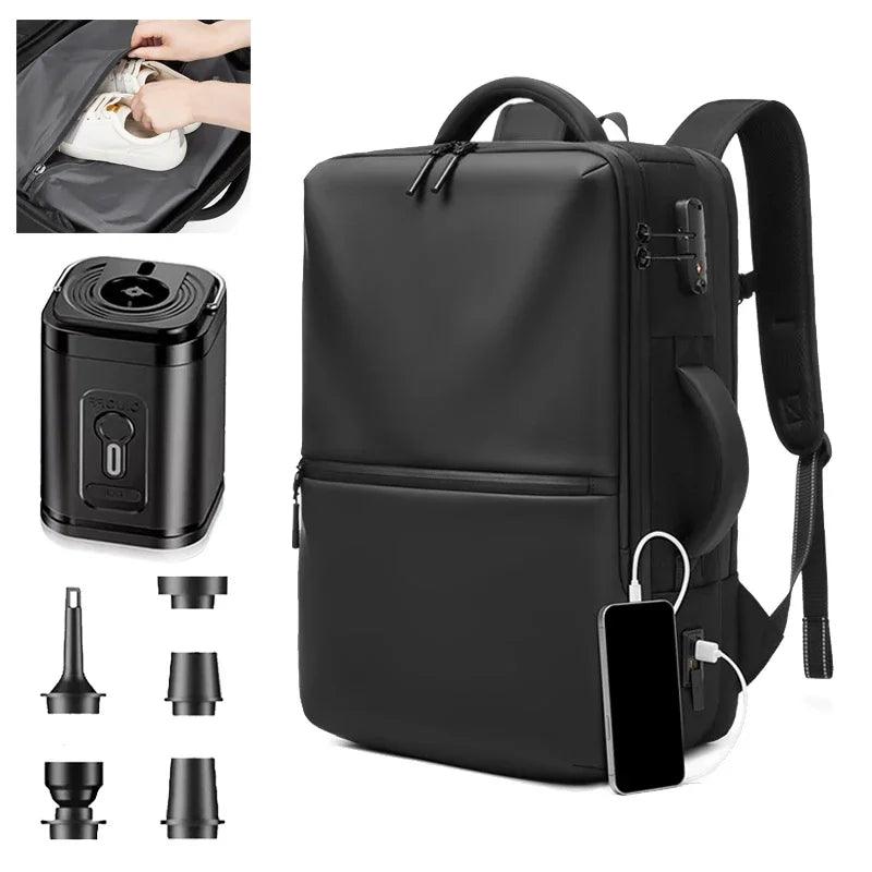 Vacuum Backpack with Electric Pump for Travel Bag for Men - BonVoyage