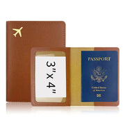 PU Leather Travel Passport Holder Case, Thickened & Protective