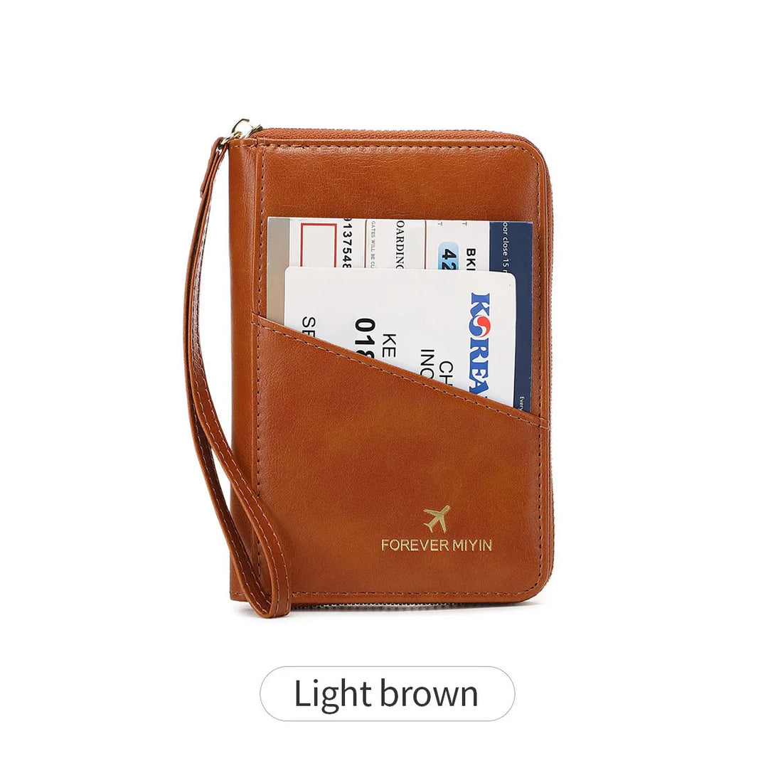 Retro RFID Passport Bag & Cover for Men & Women – Travel