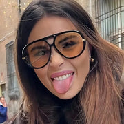 Luxury Oversized Sunglasses Vintage Unisex 2025 Punk Style