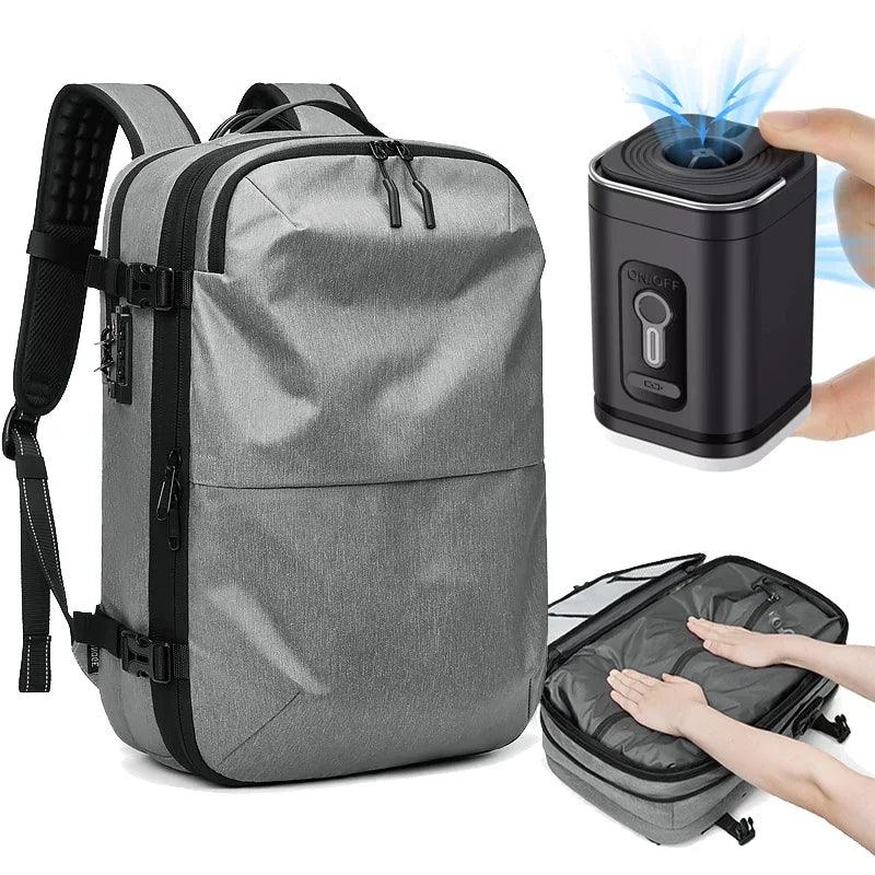 Travel Vacuum Compression Backpack for Men, Waterproof - BonVoyage