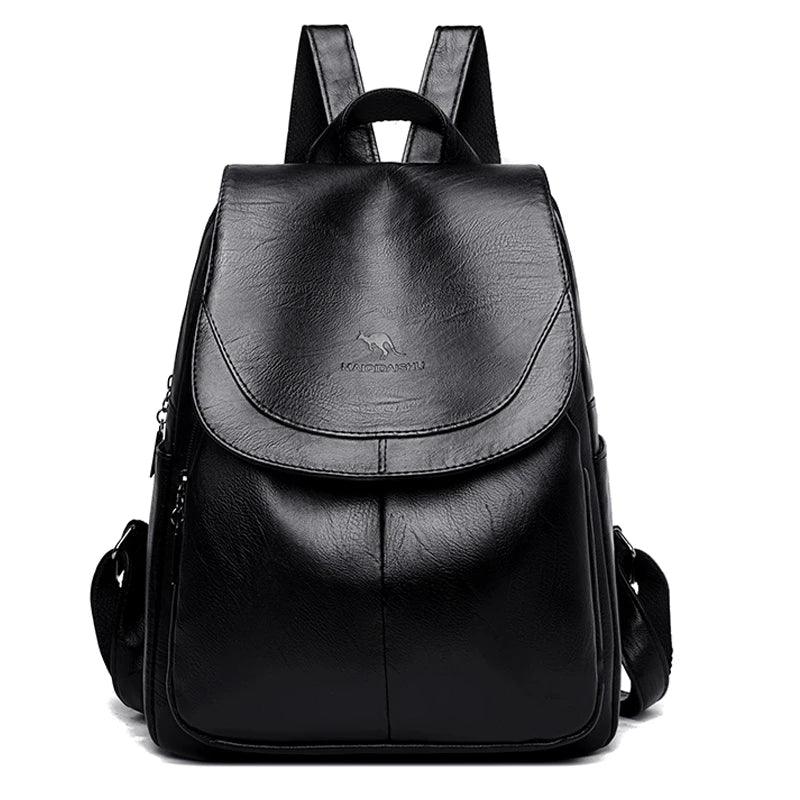 High-Quality Vintage Leather Women's Backpack