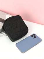 Load image into Gallery viewer, Embroidered Sanitary Napkin Pouch for Travel &amp; Storage
