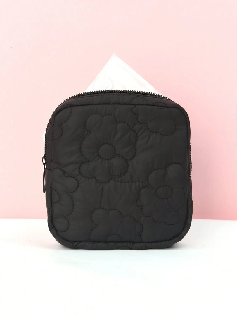 Embroidered Sanitary Napkin Pouch for Travel & Storage