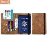 Load image into Gallery viewer, PU Travel Wallet - RFID Passport &amp; ID Holder - BonVoyage
