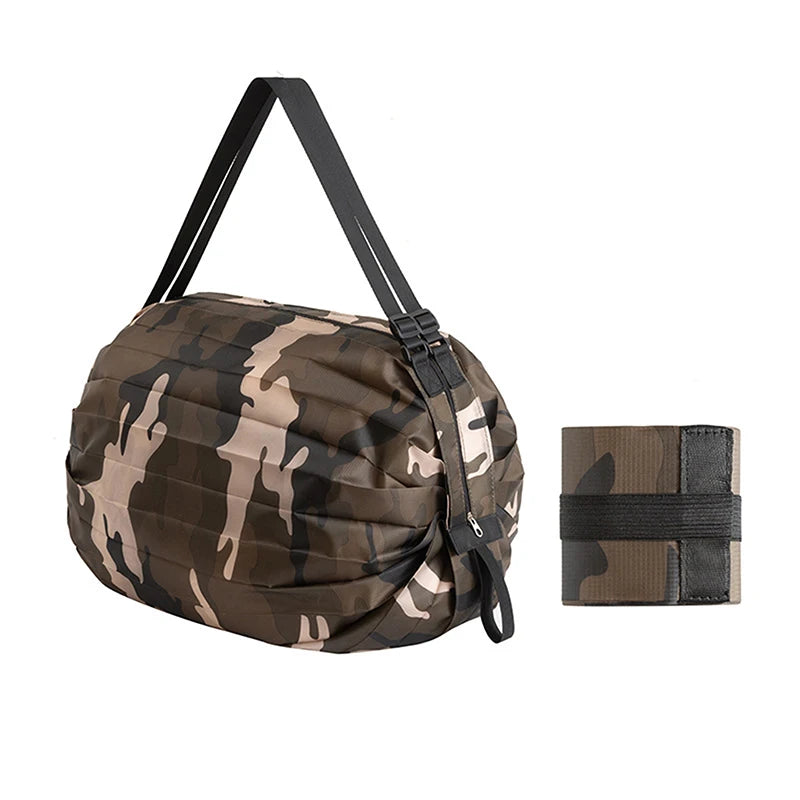 Large Foldable Camo Tote – Travel, Storage, Shopping