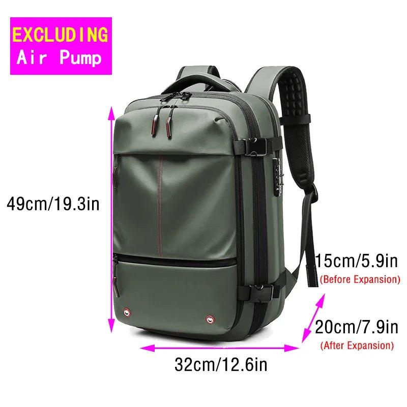 Vacuum Backpack with Electric Pump for Travel Bag for Men - BonVoyage