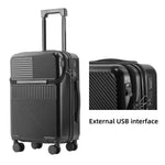 Load image into Gallery viewer, swivel wheel combination lock carry-on luggage, multi-purpose travel luggage - BonVoyage
