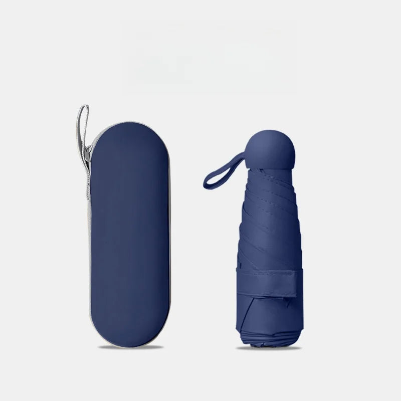 6-Rib Umbrella with Bag, UV Protection, Portable for Travel