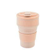 350/500ML Silicone Collapsible Cup with Cover, Travel Mug