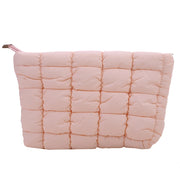 Travel Puffer Makeup Bag – Quilted Cosmetic Organizer Case
