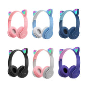 RGB Cat Ear Wireless Headphones – Kids, Girls, Gaming, Music