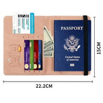 Load image into Gallery viewer, PU Travel Wallet - RFID Passport &amp; ID Holder - BonVoyage
