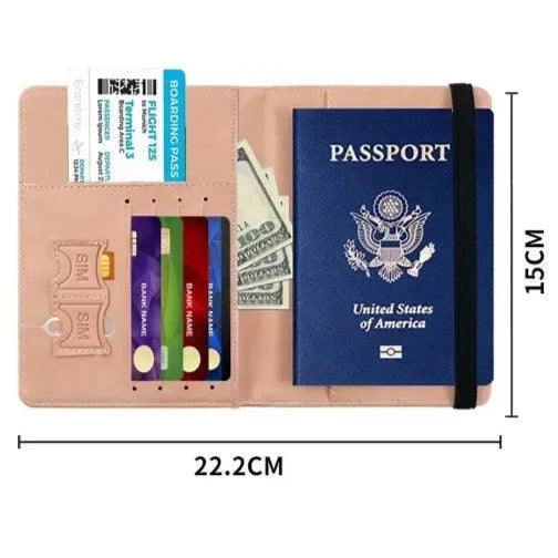 PU Travel Wallet - RFID Passport & ID Holder - BonVoyage