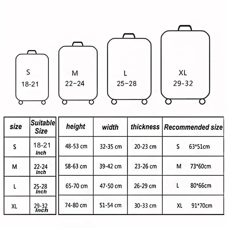 Thick Elastic Suitcase Covers for Solid Luggage Protection - BonVoyage