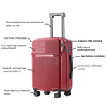 Load image into Gallery viewer, swivel wheel combination lock carry-on luggage, multi-purpose travel luggage - BonVoyage
