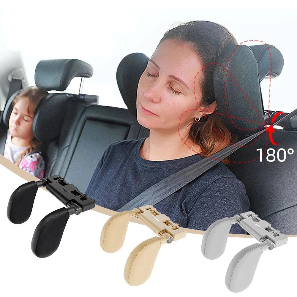 Adjustable Car Neck Headrest Pillow for Travel - BonVoyage