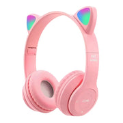 RGB Cat Ear Wireless Headphones – Kids, Girls, Gaming, Music