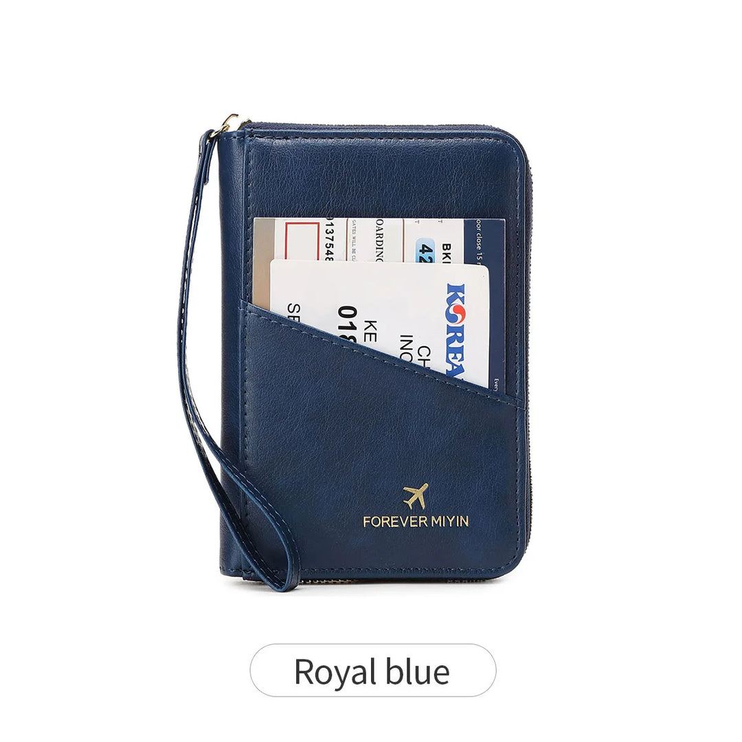 Retro RFID Passport Bag & Cover for Men & Women – Travel